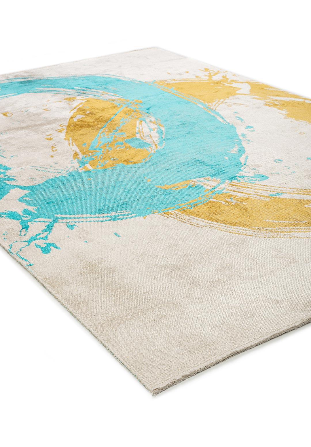 MADRID TURQUOISE - ECRU - YELLOW RUG