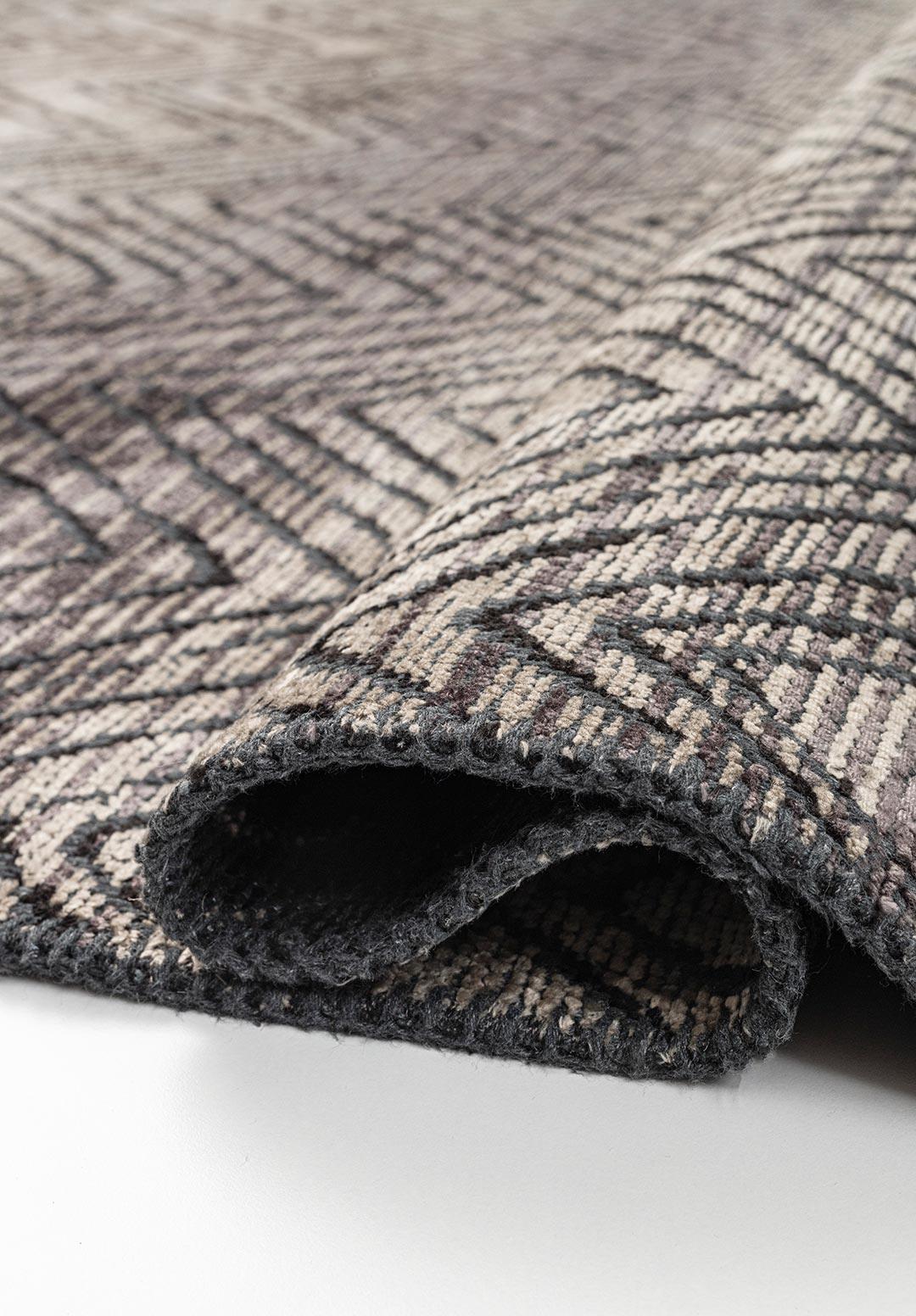 ZARAGOZA CHARCOAL - BEIGE - GREY - BLACK RUG