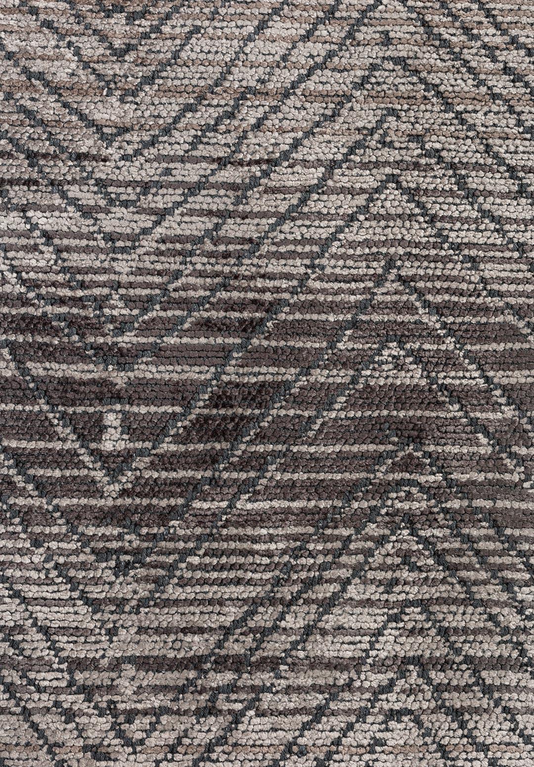 ZARAGOZA CHARCOAL - DARK GREY - BEIGE - LIGHT CREAM RUG