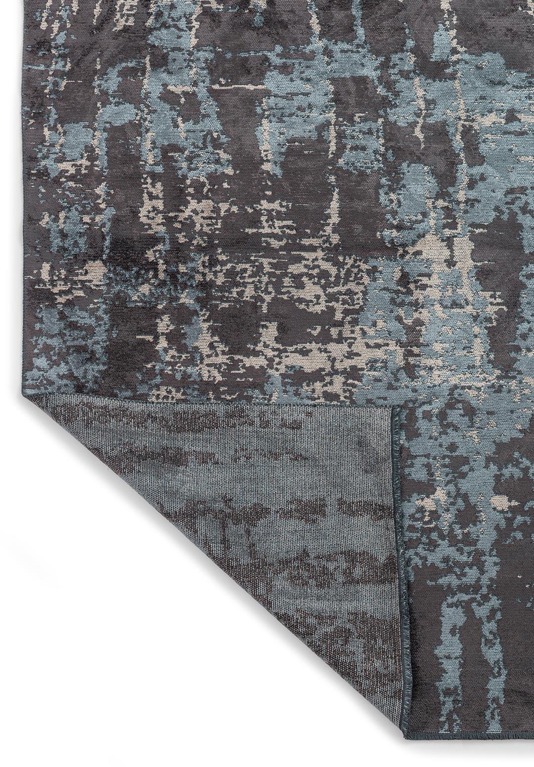 TOLEDO CHARCOAL - BLUE - LIGHT CREAM RUG