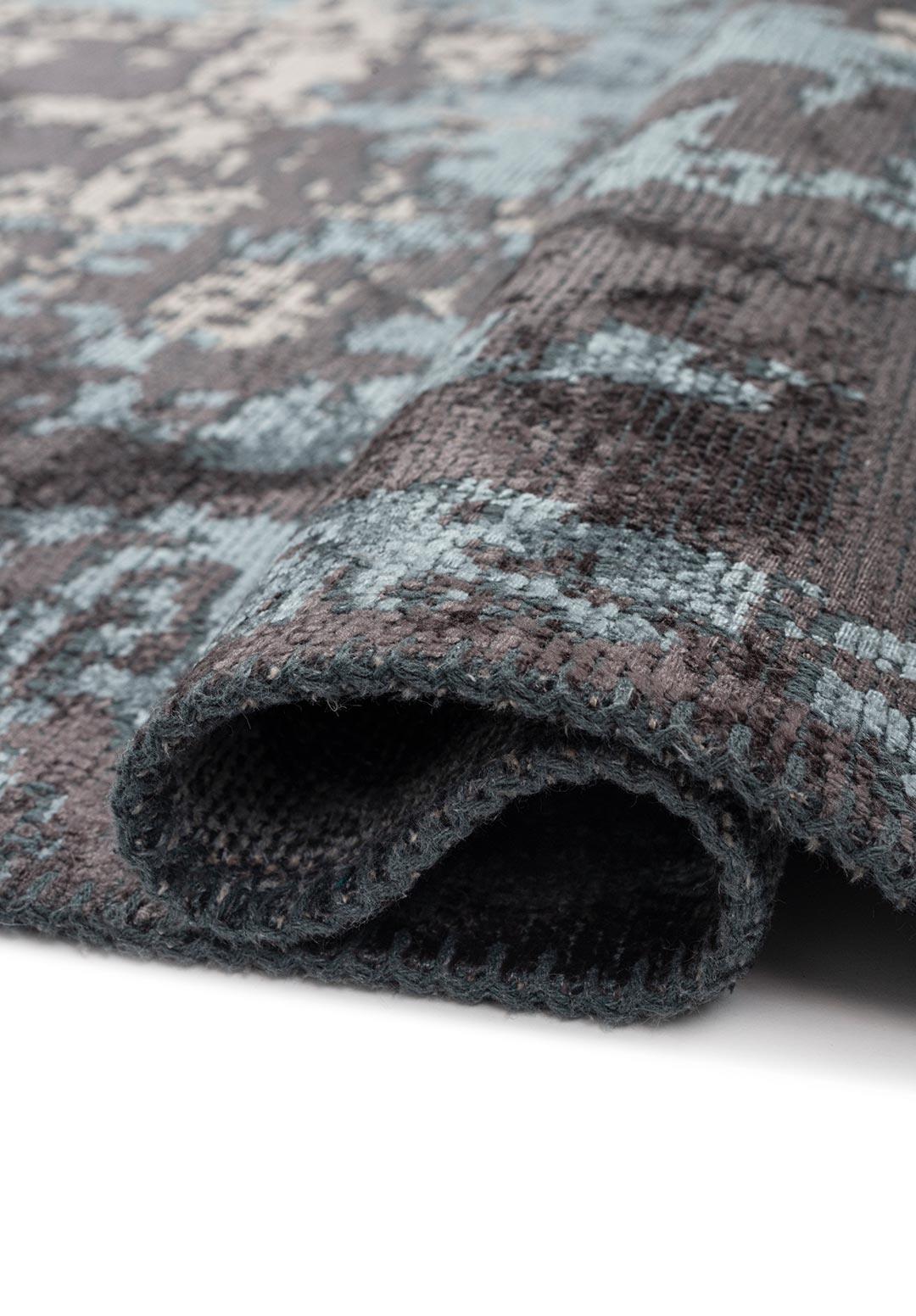 TOLEDO CHARCOAL - BLUE - LIGHT CREAM RUG