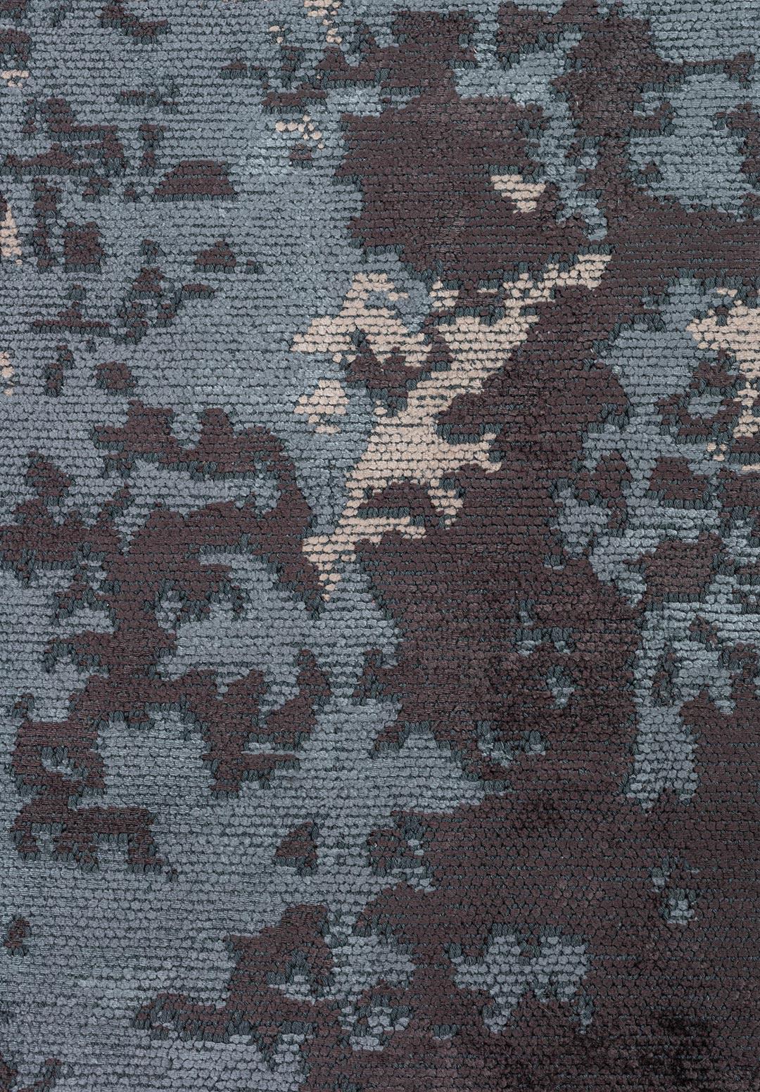 TOLEDO CHARCOAL - BLUE - LIGHT CREAM RUG