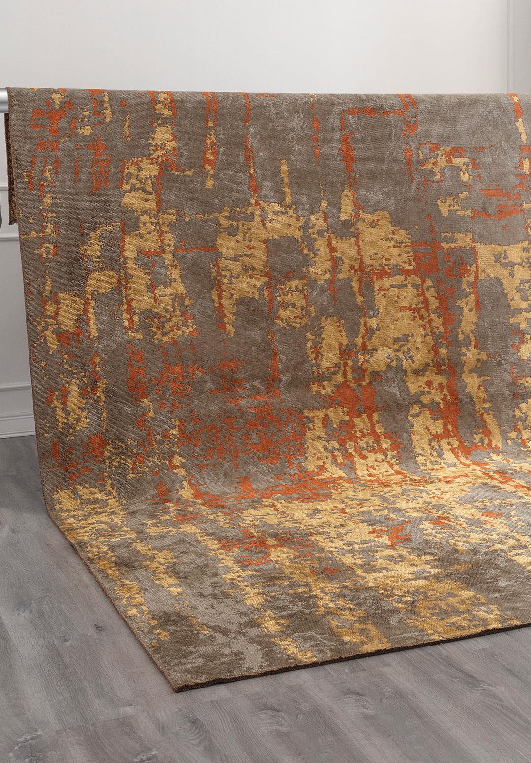 TOLEDO KHAKI - GOLD - RUST RUG