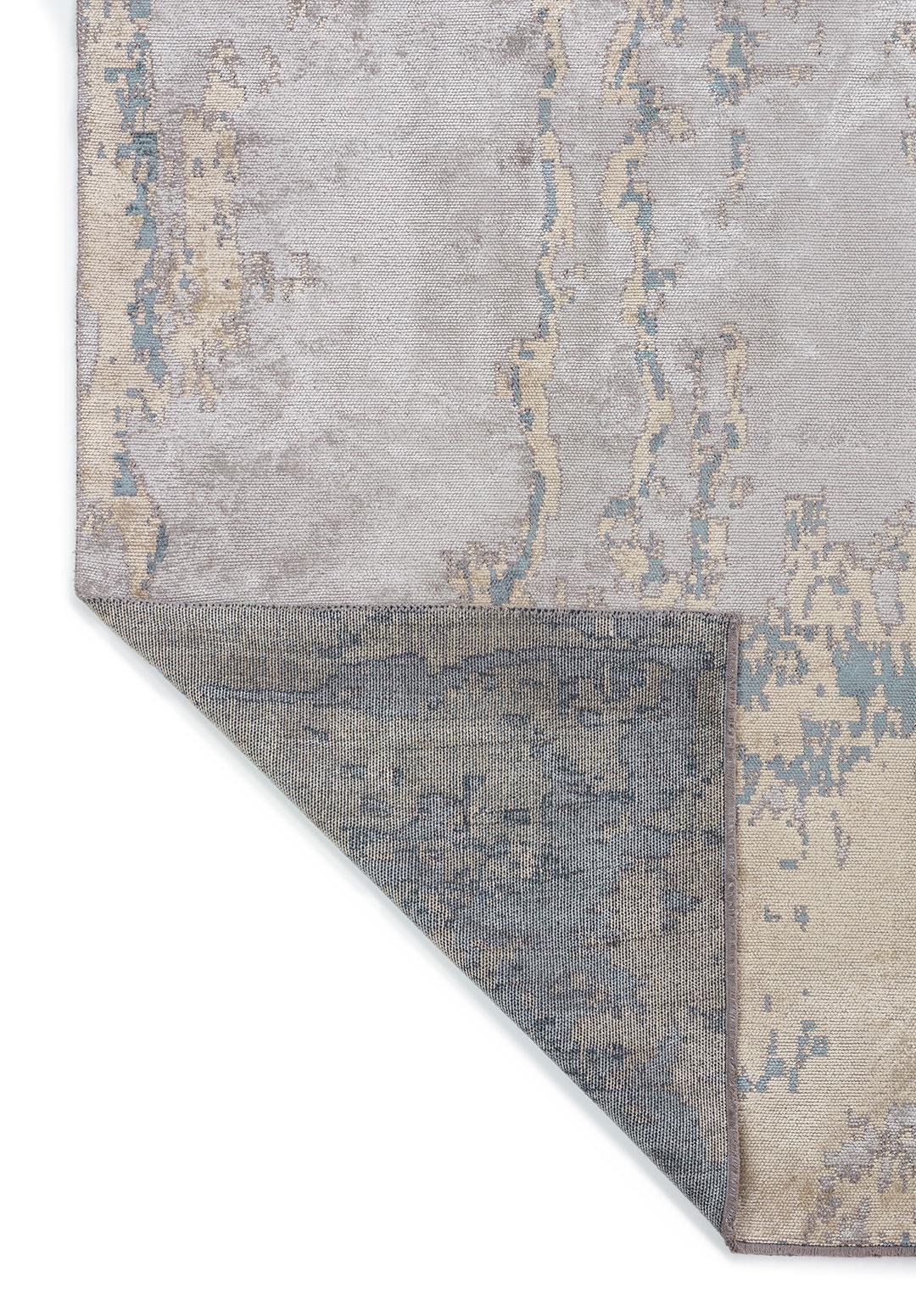 ATHENS LIGHT GREY - CREAM - BLUE RUG