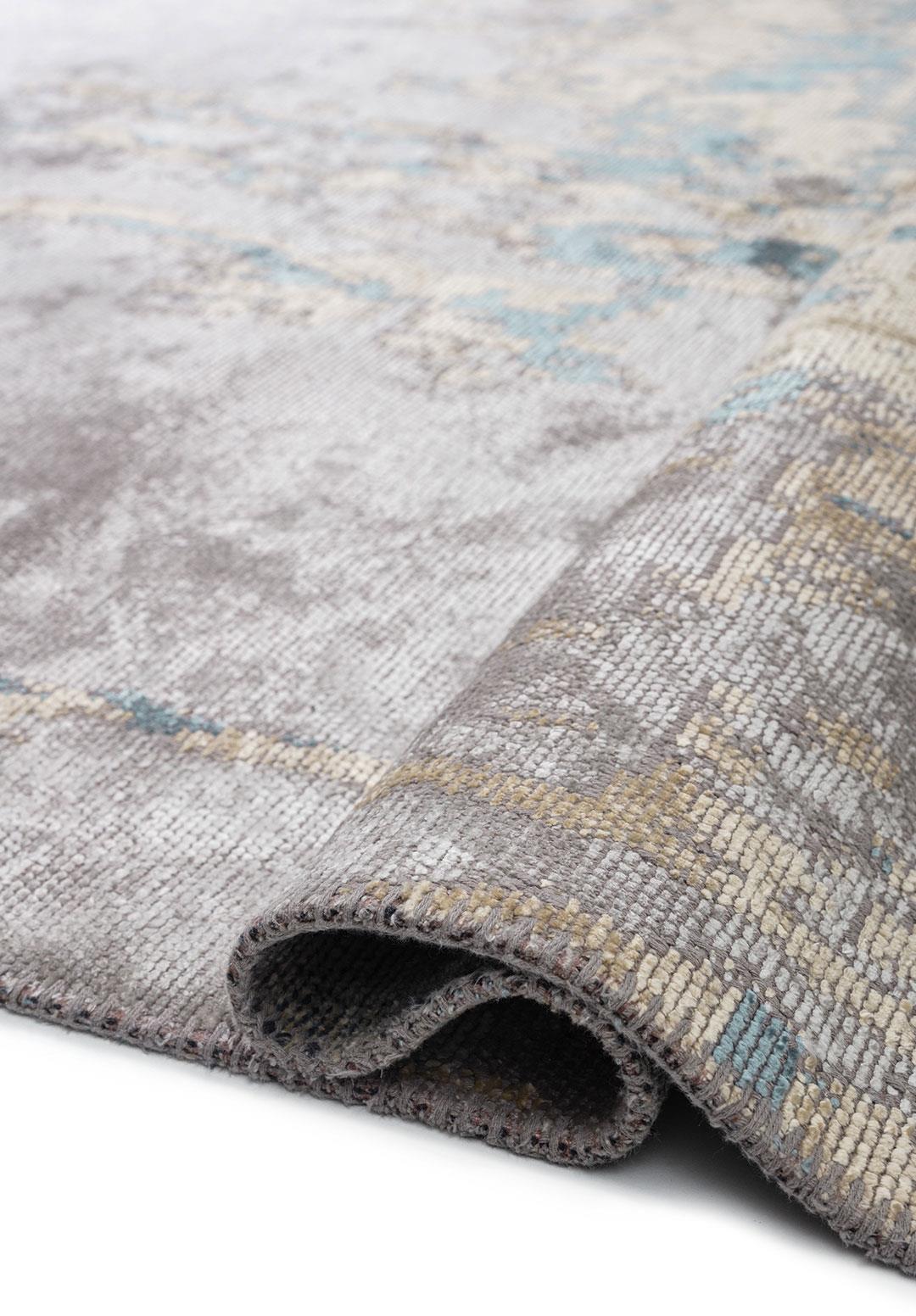 ATHENS LIGHT GREY - CREAM - BLUE RUG