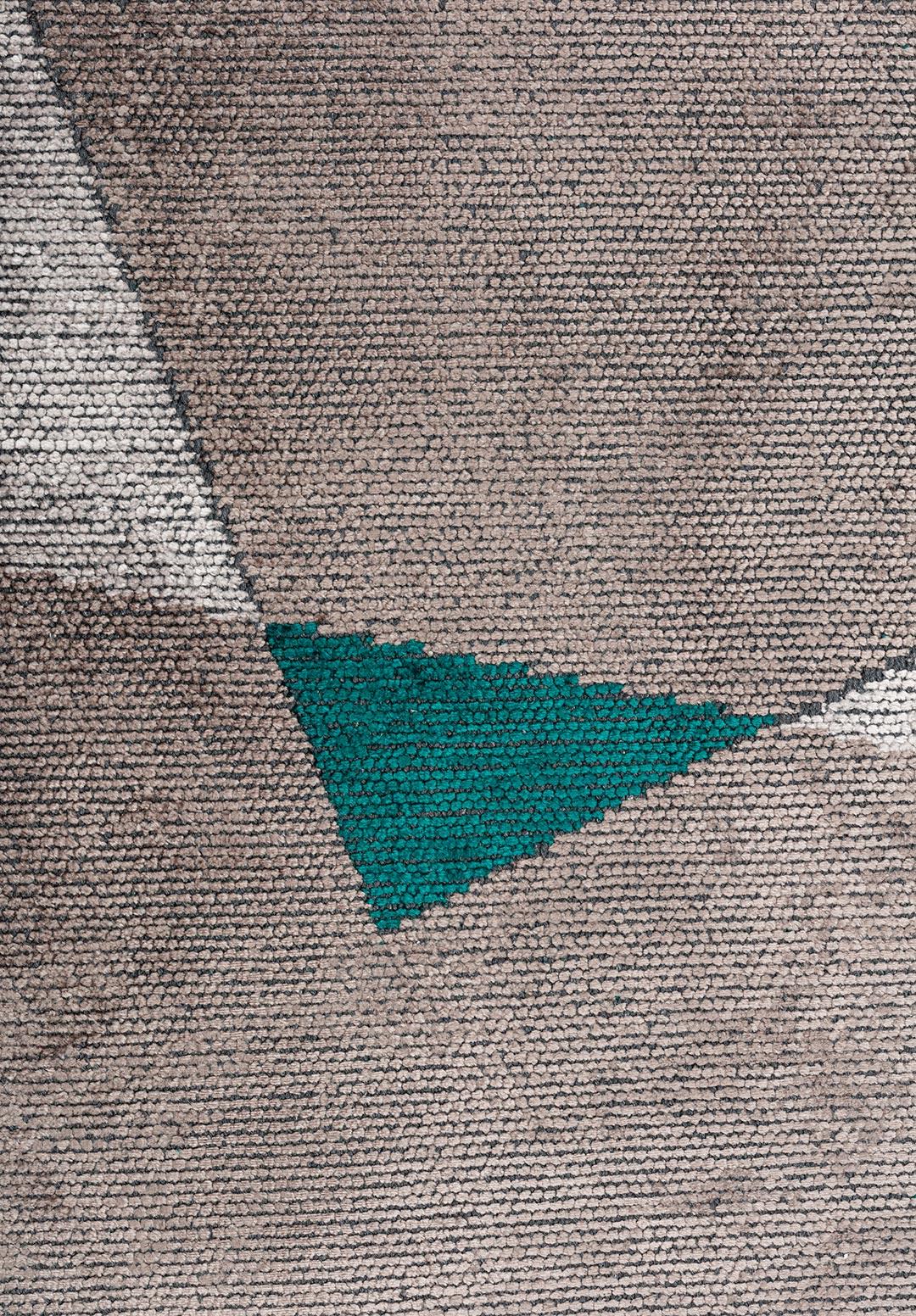 SALZBURG DARK TURQUOISE - DARK GREY - LIGHT GREY RUG