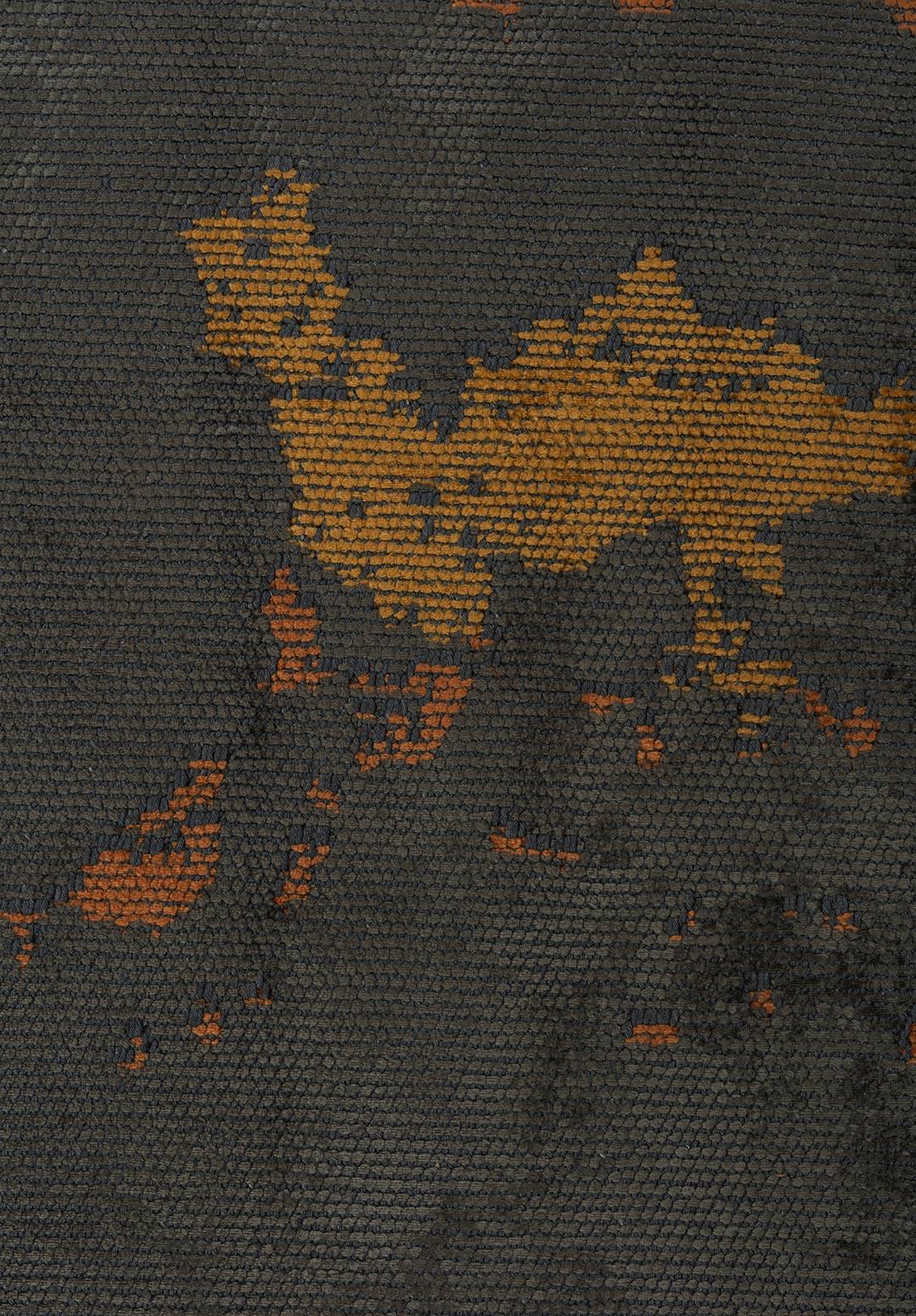 GRANADA TERRA - MUSTARD - ANTHRACITE RUG