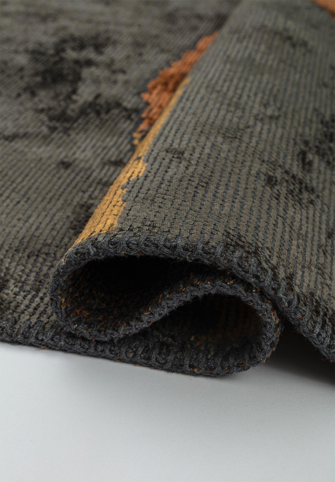 GRANADA TERRA - MUSTARD - ANTHRACITE RUG