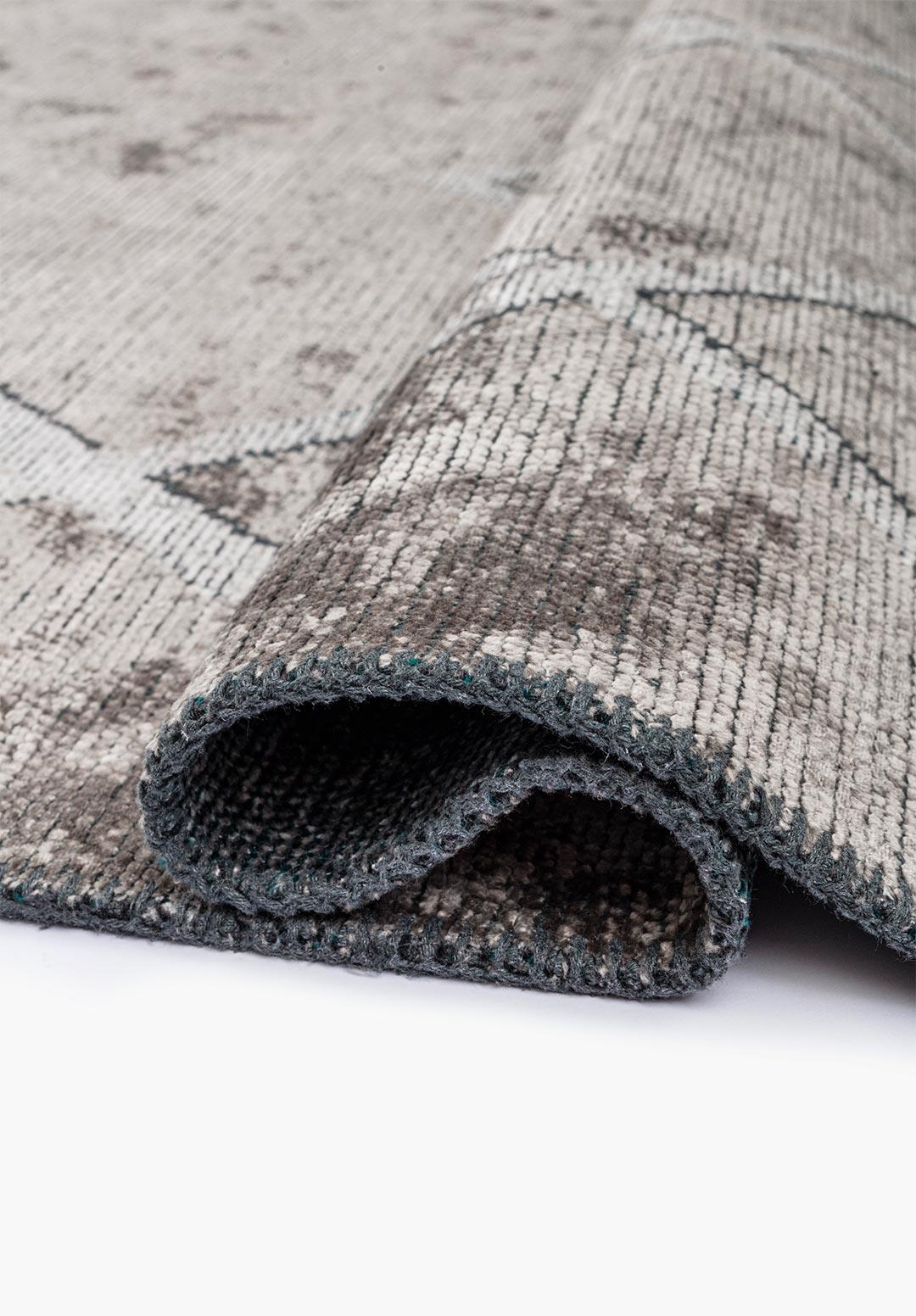 CORDOBA GREY - LIGHT GREY - DARK TURQUOISE RUG