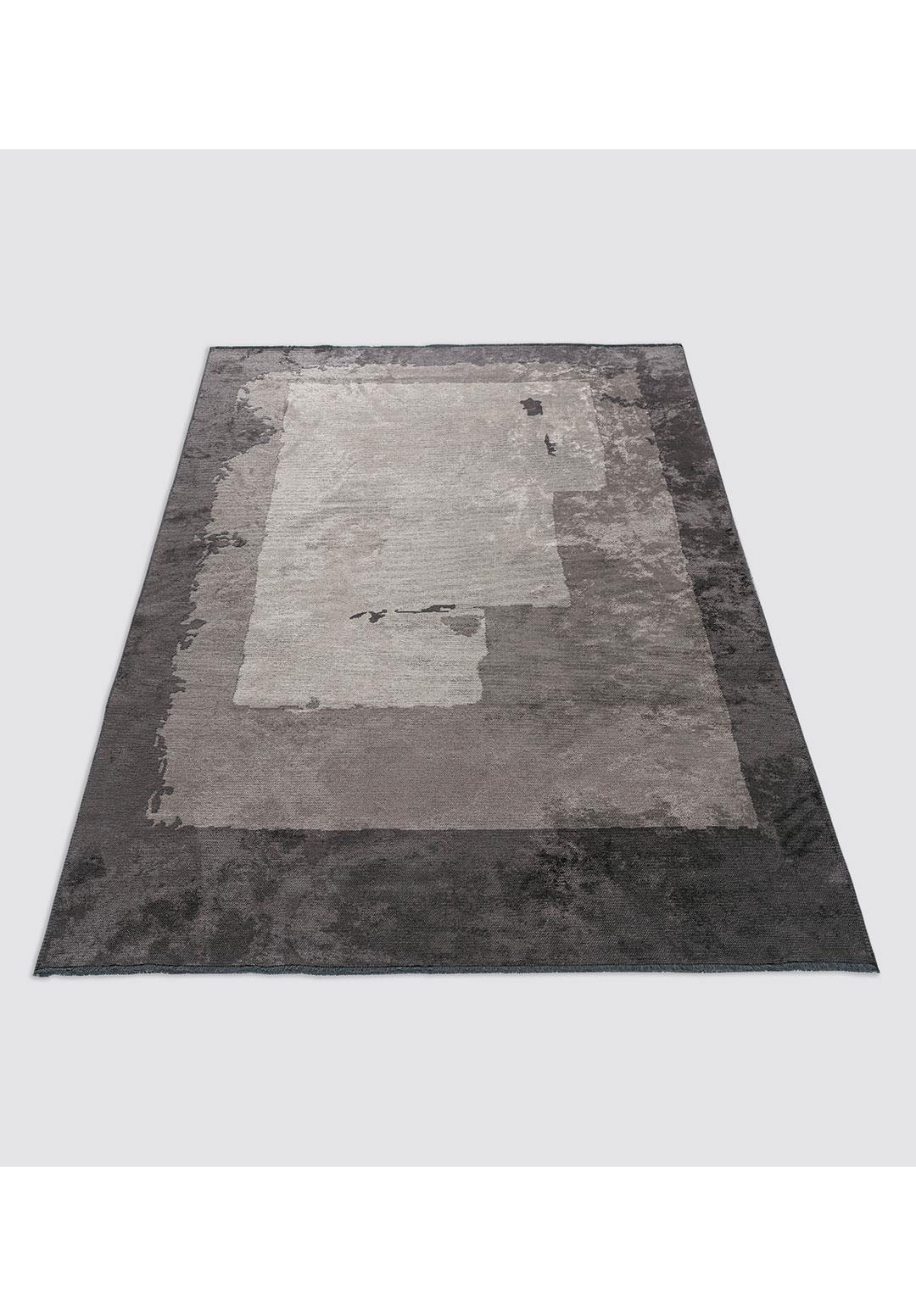 HANNOVER CREAM - CHARCOAL - DARK GREY RUG