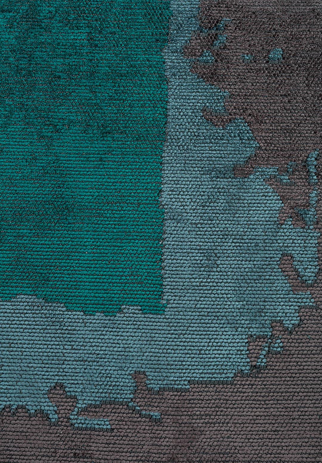 HANNOVER DARK TURQUOISE - CHARCOAL - PETROL RUG