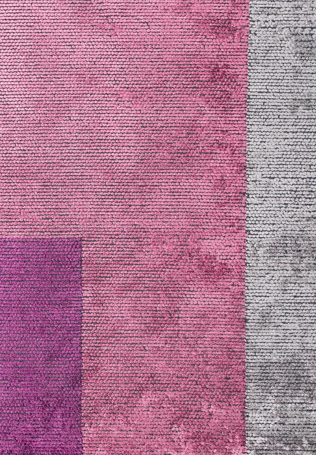 LYON PURPLE - PINK - LIGHT GREY RUG
