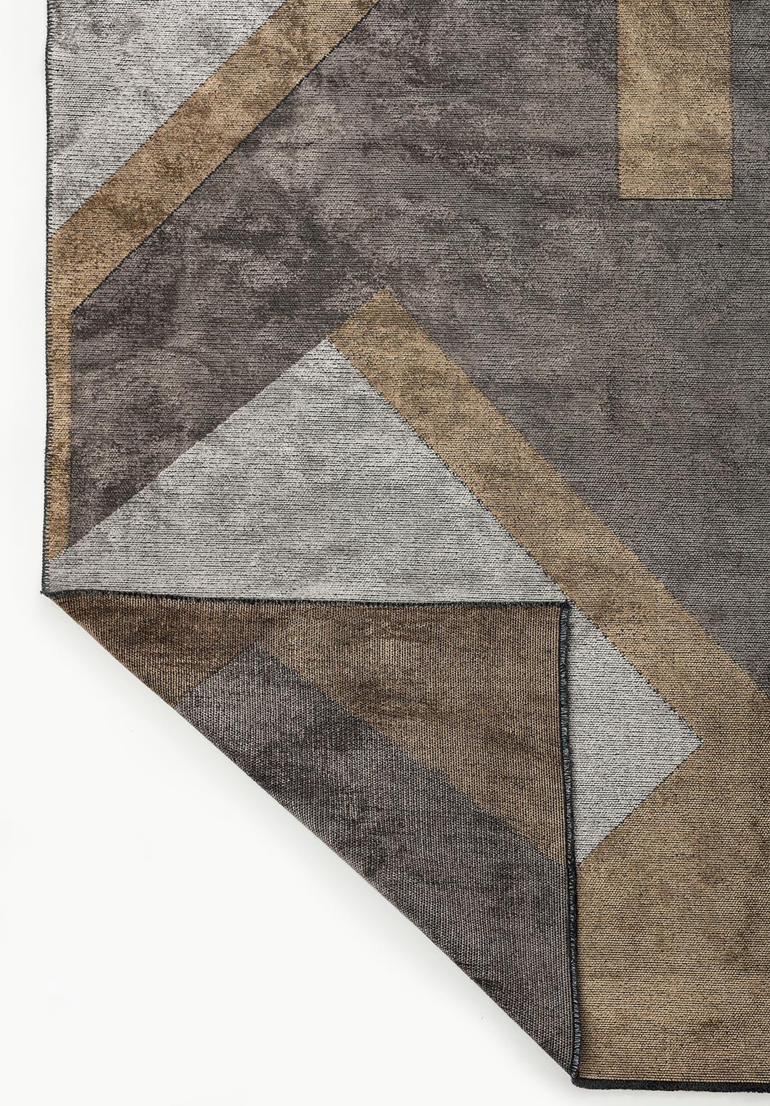 PAMPLONA DARK GREY - DARK BEIGE - CREAM RUG