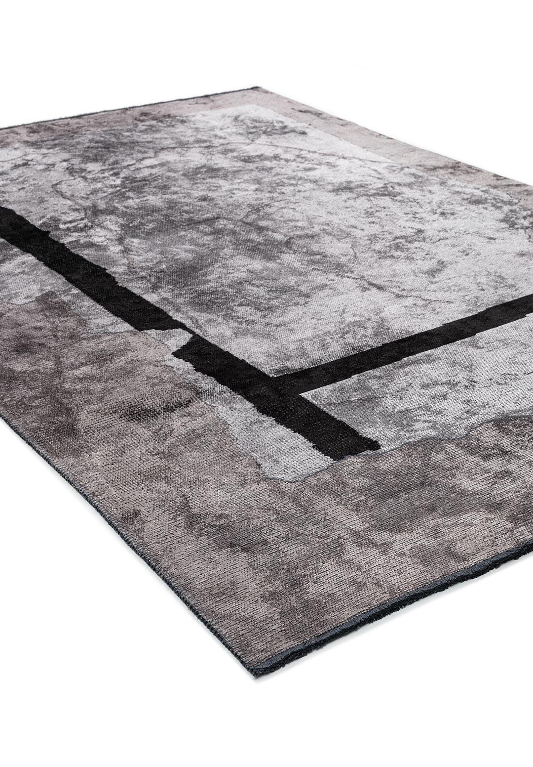 SALAMANCA BLACK - DARK GREY - LIGHT GREY RUG