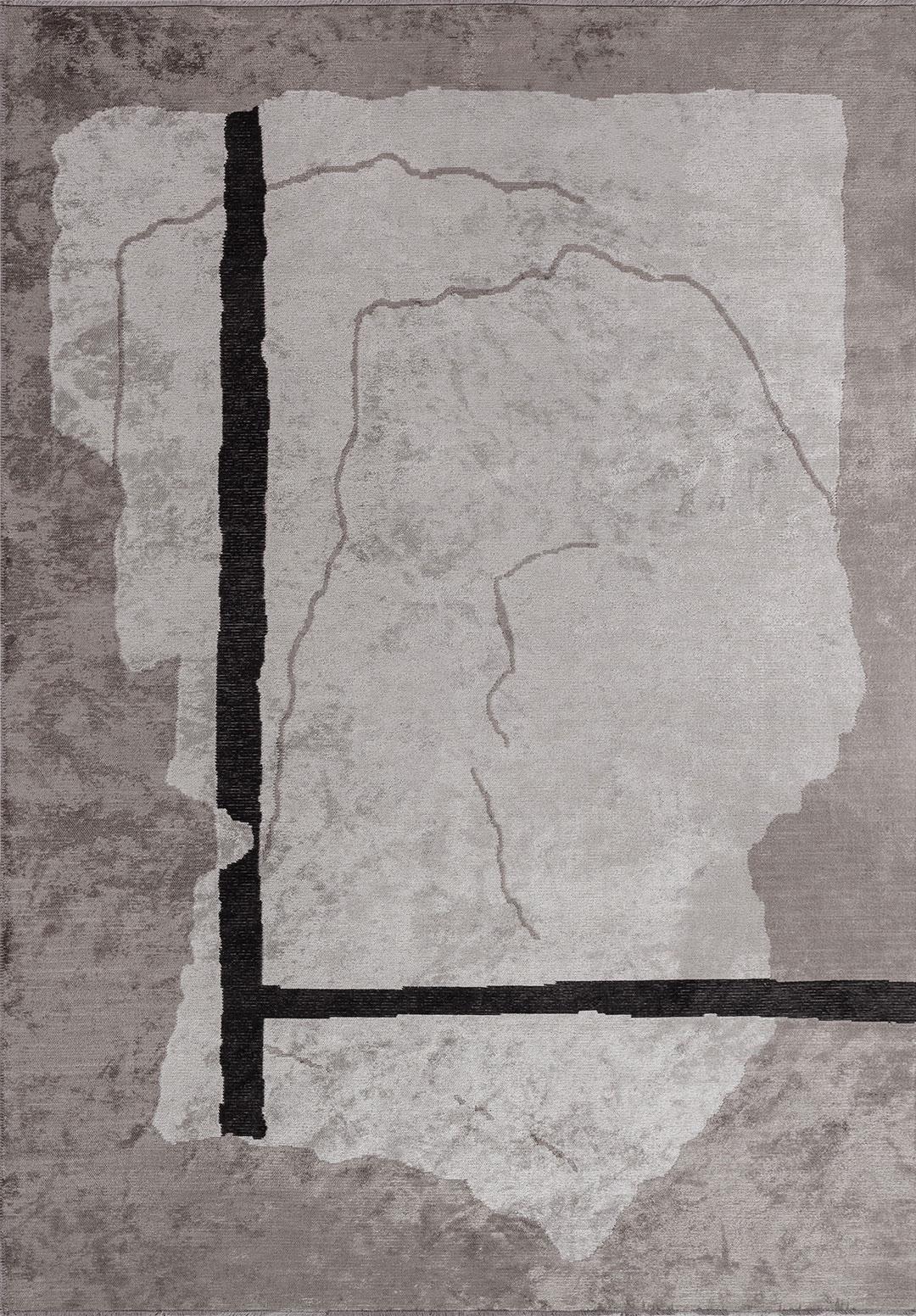 SALAMANCA BLACK - DARK GREY - LIGHT GREY RUG