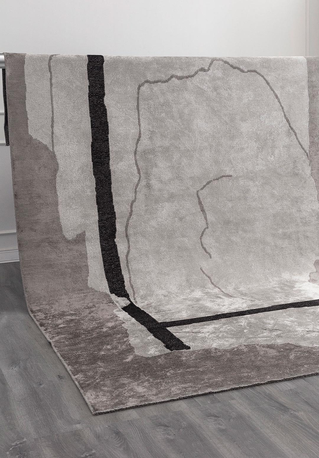 SALAMANCA BLACK - DARK GREY - LIGHT GREY RUG