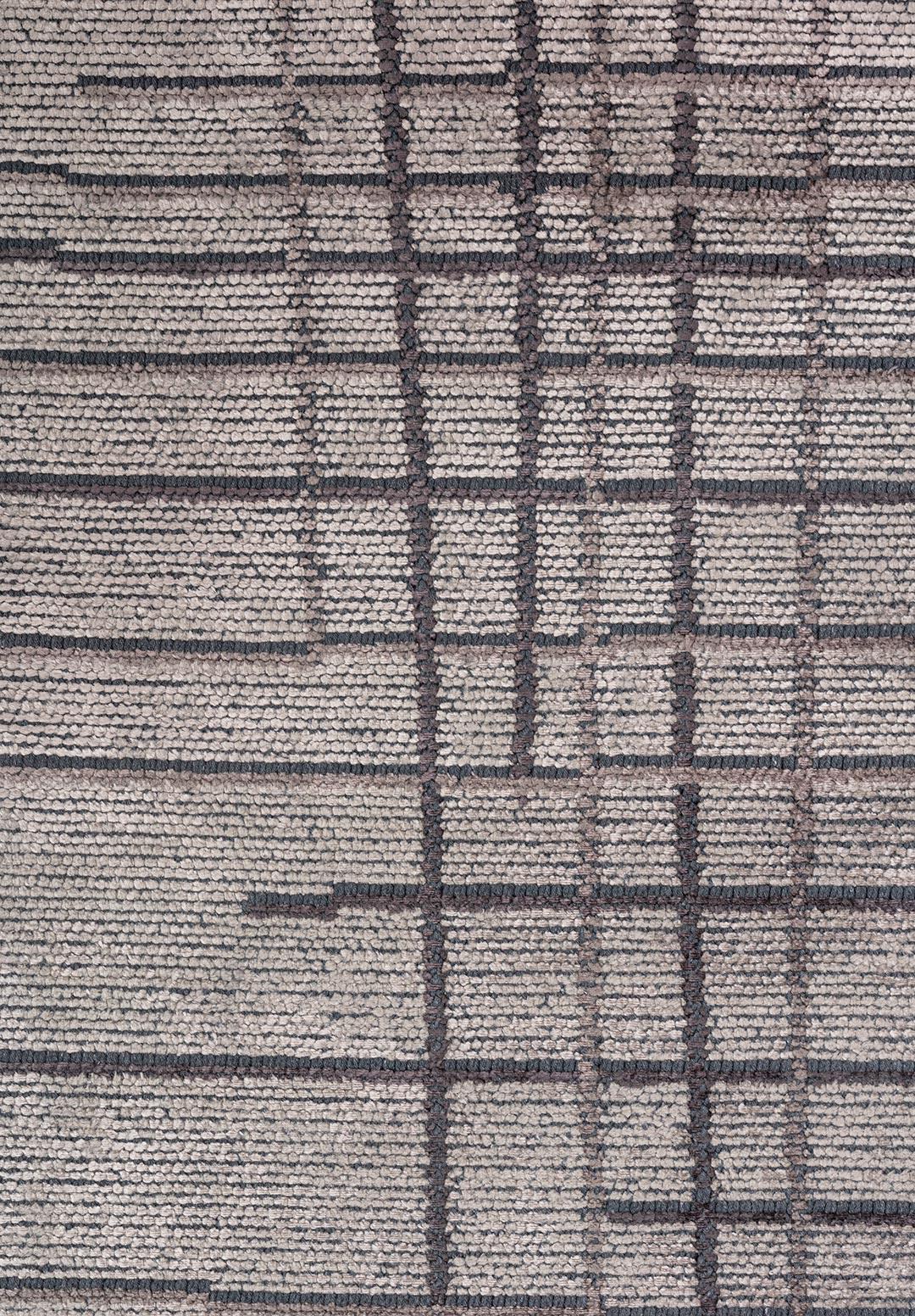 MANHATTAN CREAM - DARK GREY - CHARCOAL RUG