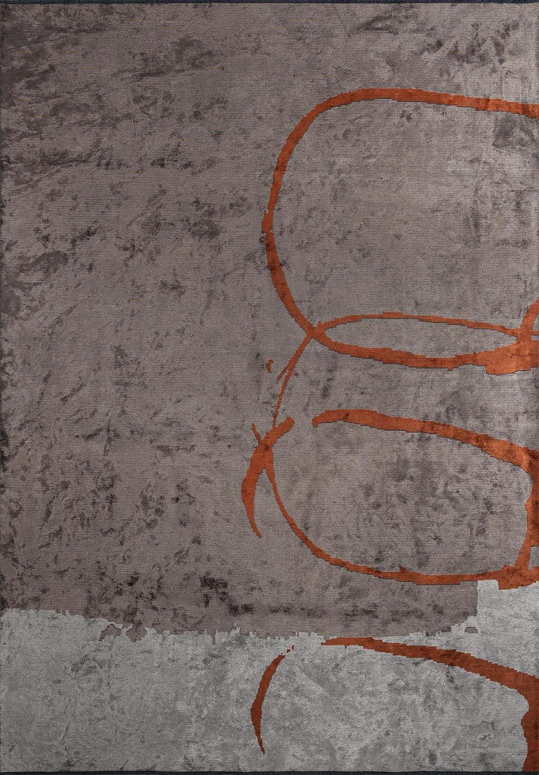 MUNICH DARK GREY - LIGHT GREY - RUST RUG