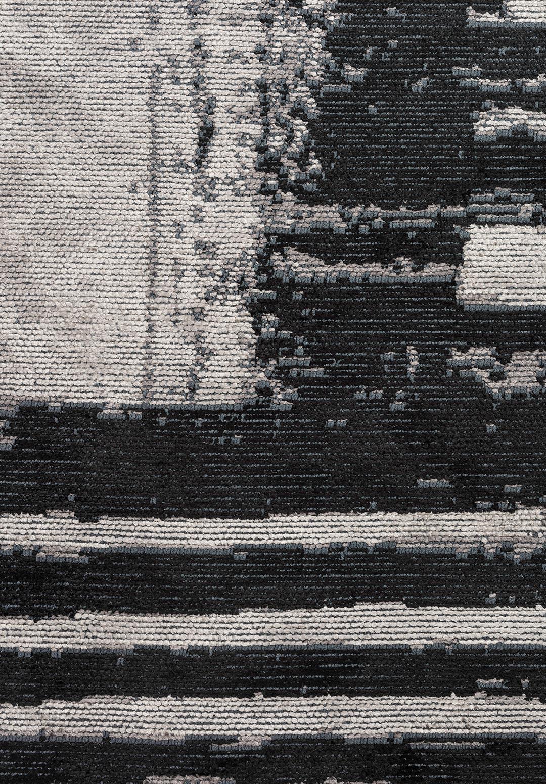 CAMBRIDGE BLACK - DARK GREY - CREAM RUG
