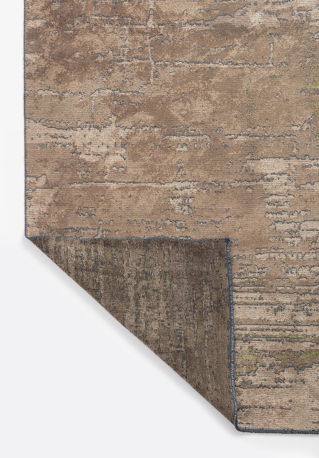 VOLOS GREEN - LIGHT BROWN - DARK BEIGE RUG