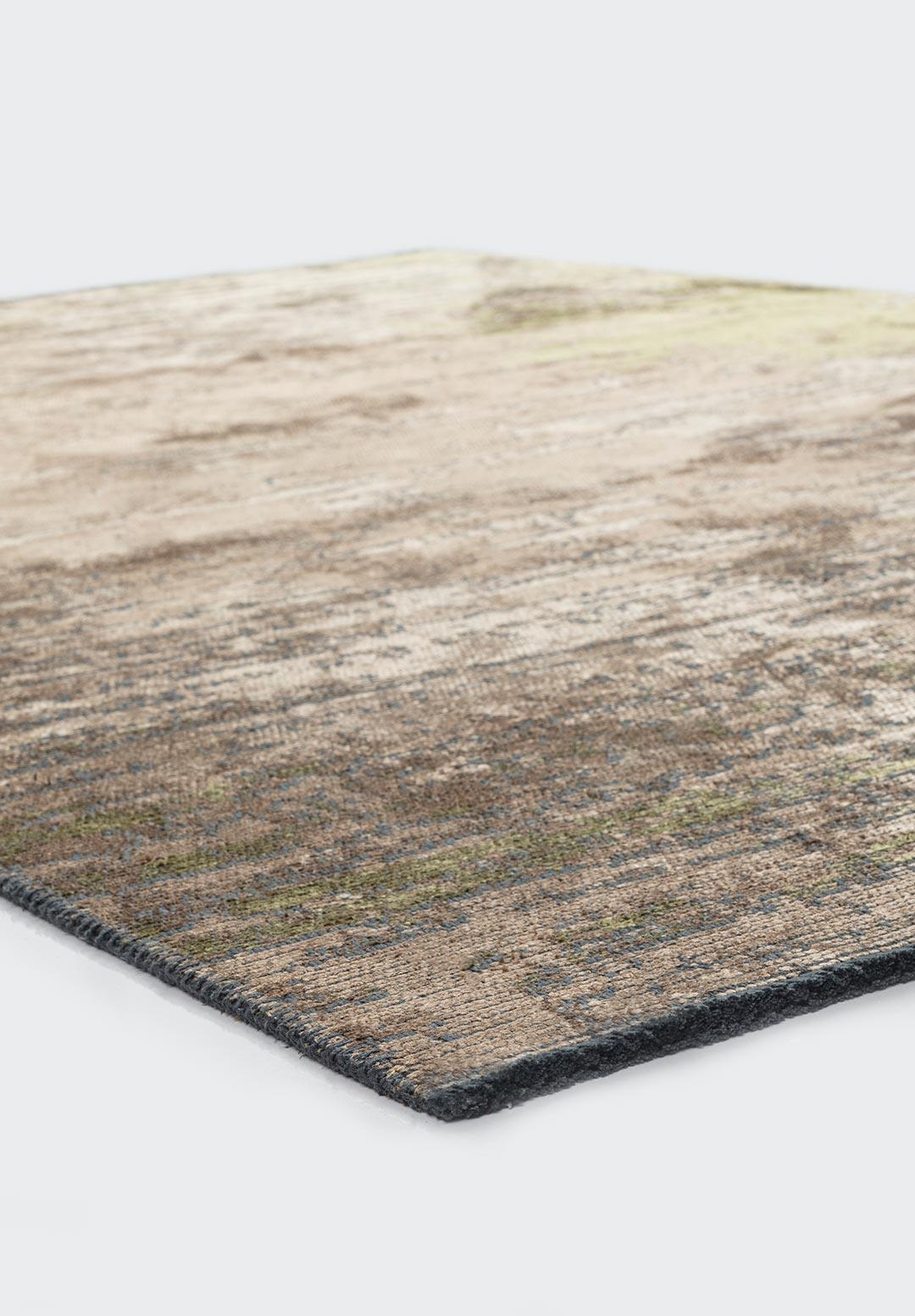 VOLOS GREEN - LIGHT BROWN - DARK BEIGE RUG