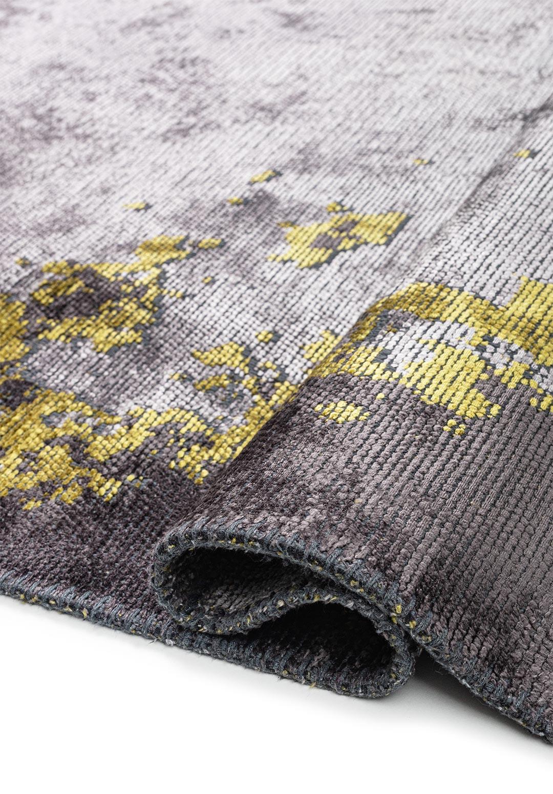 STOCKHOLM YELLOW - CHARCOAL - LIGHT GREY RUG