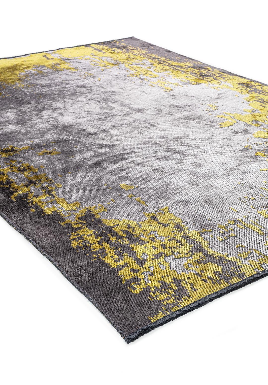 STOCKHOLM YELLOW - CHARCOAL - LIGHT GREY RUG