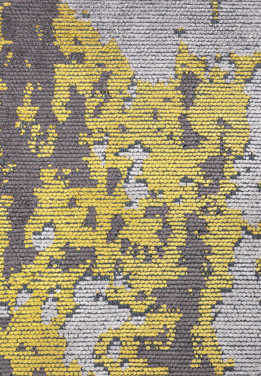STOCKHOLM YELLOW - CHARCOAL - LIGHT GREY RUG