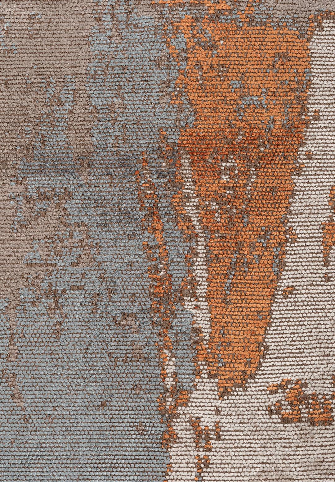 CANNES DARK GREY - BLUE - TERRA - BONE RUG