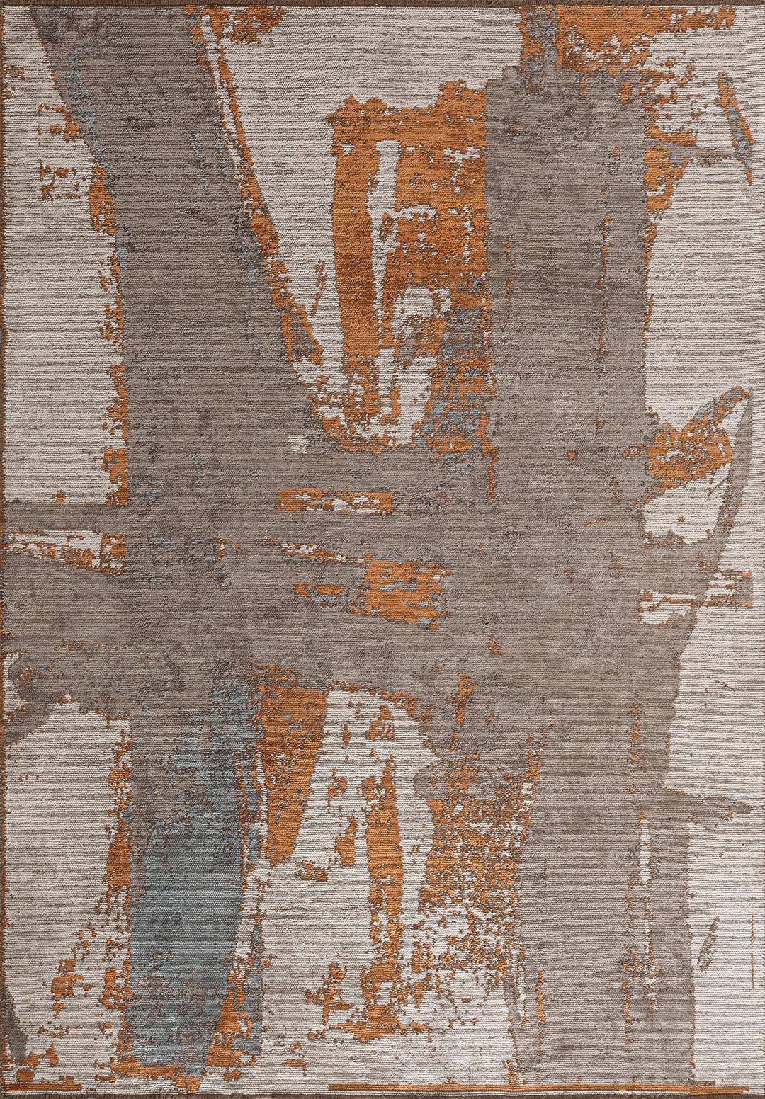 CANNES DARK GREY - BLUE - TERRA - BONE RUG