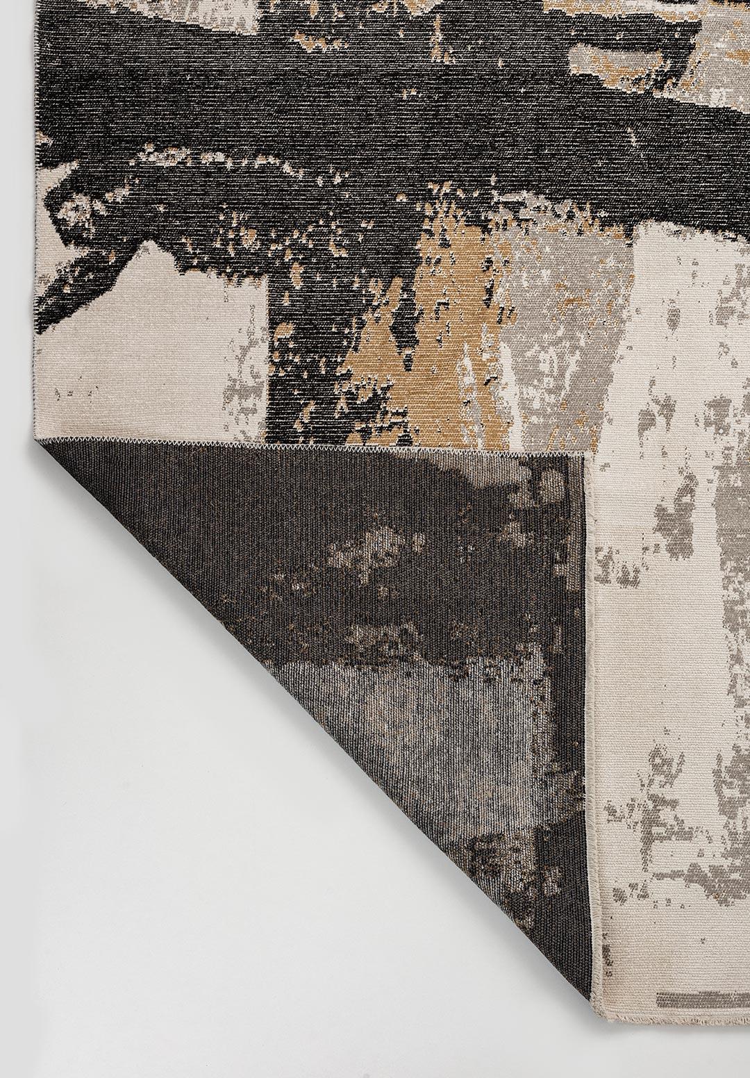 CANNES BLACK - LIGHT BROWN - GREY - ECRU RUG