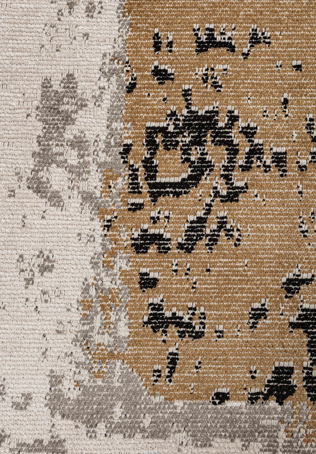 CANNES BLACK - LIGHT BROWN - GREY - ECRU RUG