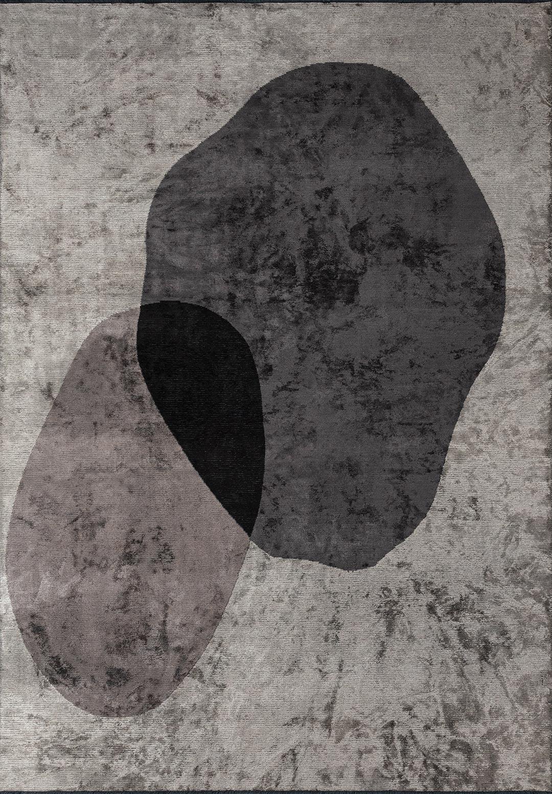 MARSEILLE BLACK - CHARCOAL - DARK GREY - CREAM RUG