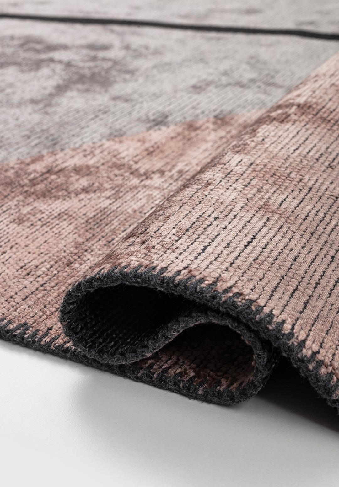 LAGOS BLACK - DARK GREY - COPPER - LIGHT GREY RUG