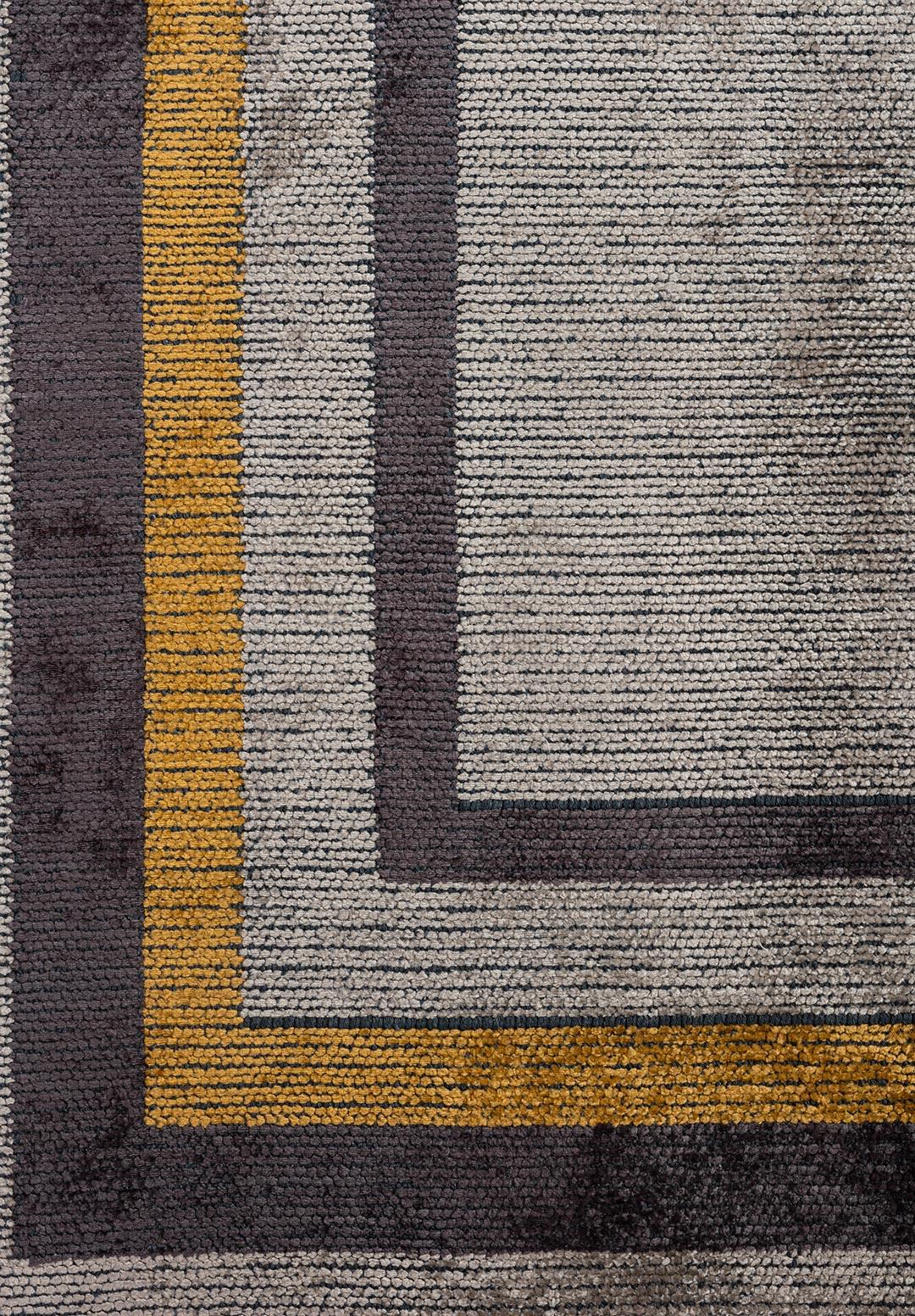 DRESDEN CHARCOAL - MUSTARD - BEIGE RUG
