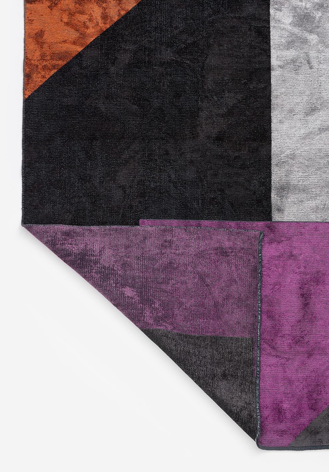 CHICAGO PURPLE - BLACK - CHARCOAL - MUSTARD - LIGHT GREY - RUST RUG