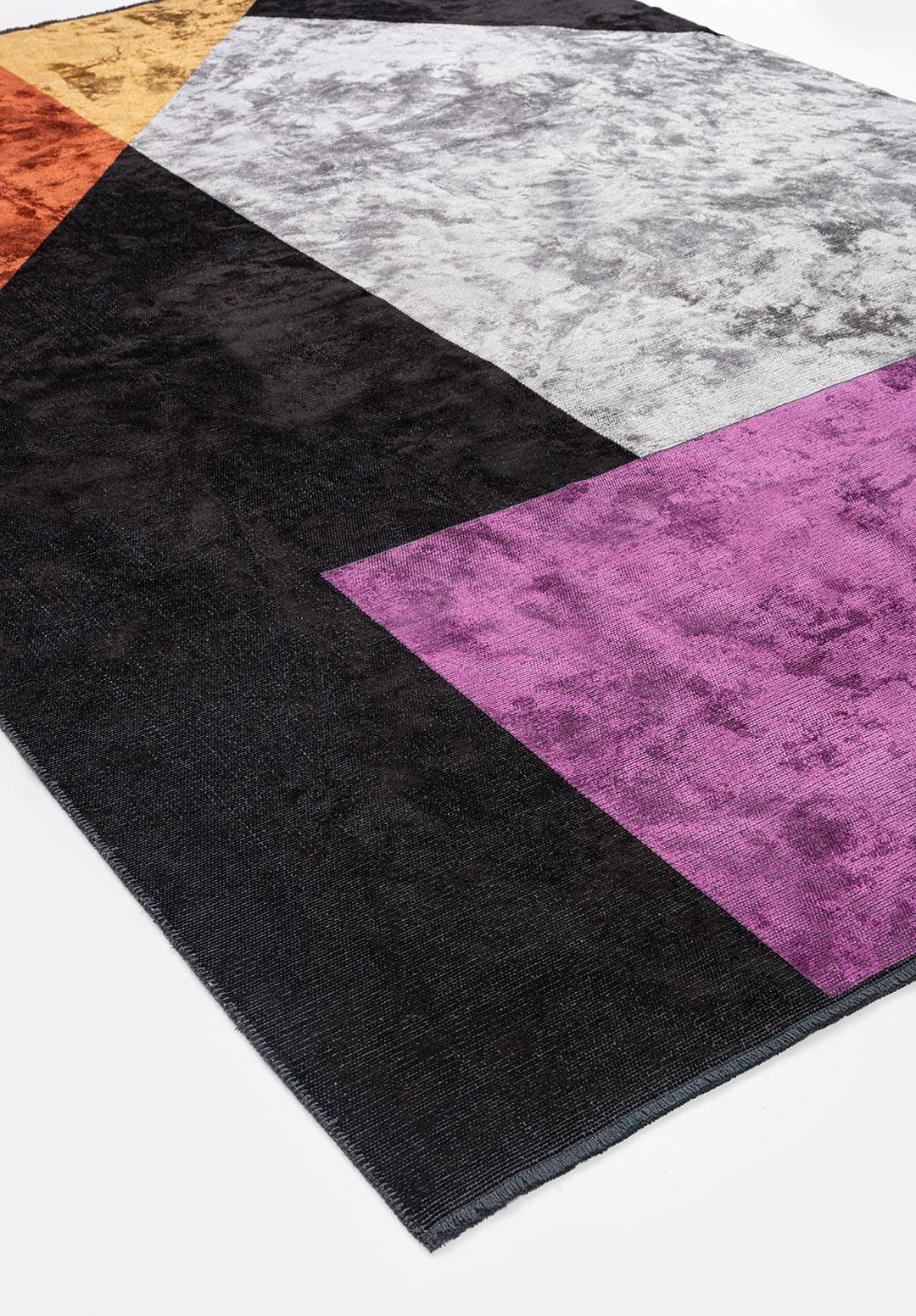 CHICAGO PURPLE - BLACK - CHARCOAL - MUSTARD - LIGHT GREY - RUST RUG