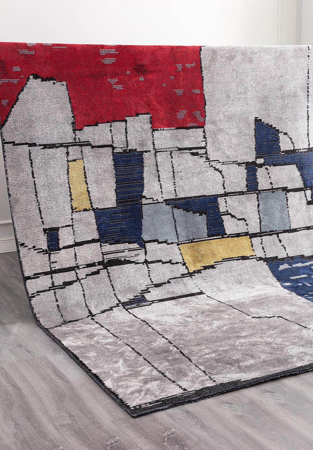 BRISTOL BLACK - DARK NAVY - RED - GOLD - BLUE - LIGHT GREY RUG