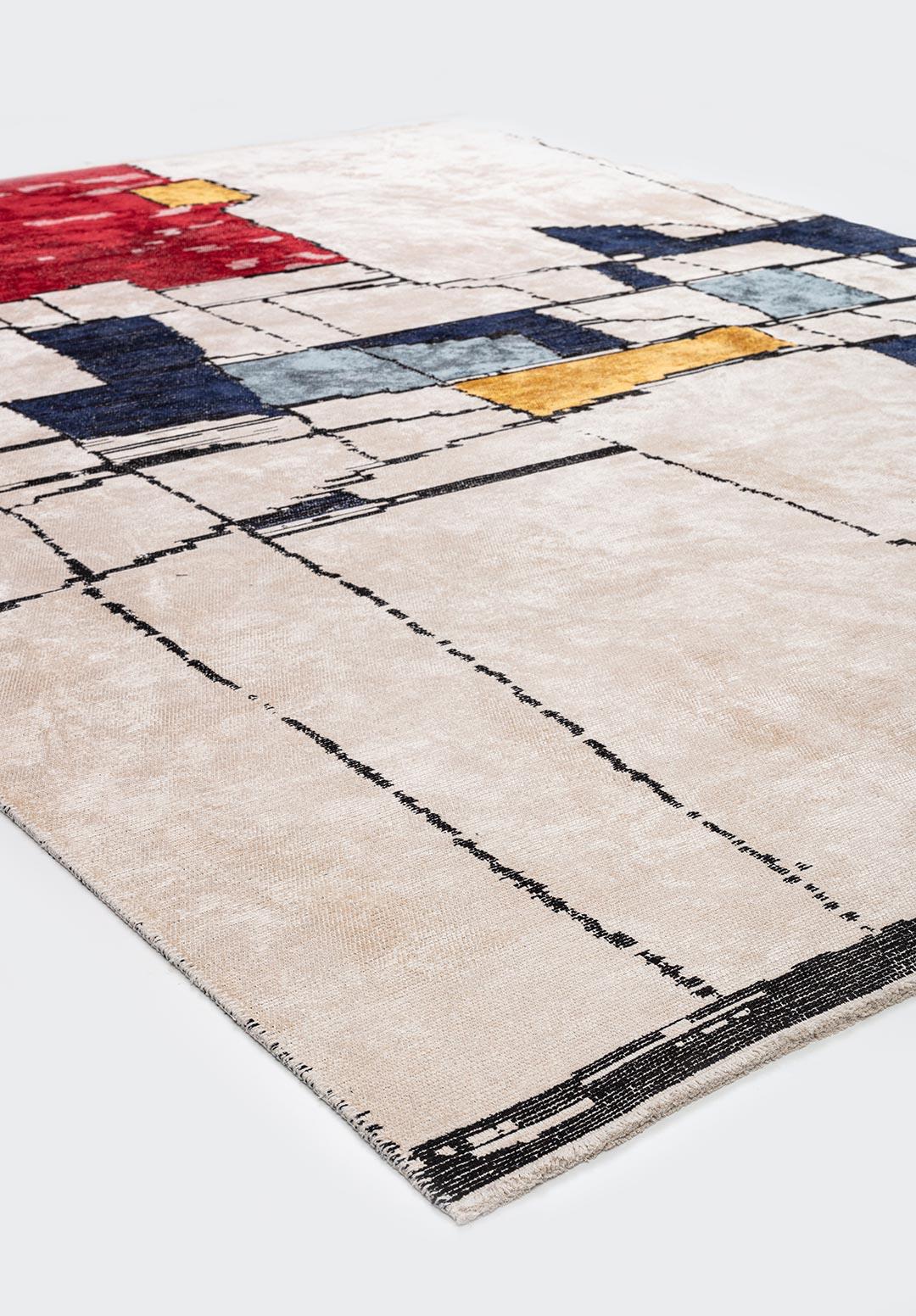 BRISTOL BLACK - DARK NAVY - RED - GOLD - BLUE - ECRU RUG
