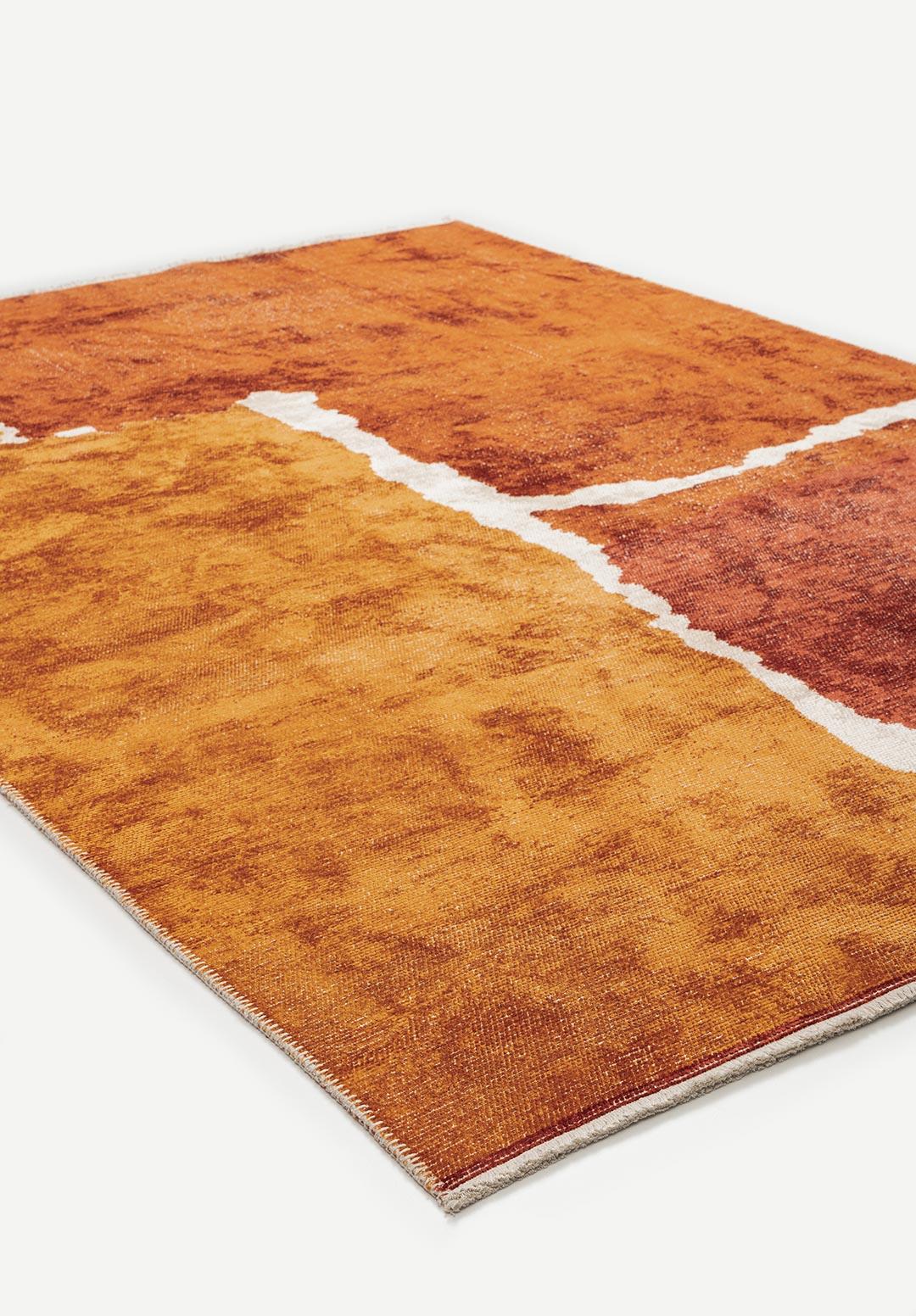 LOS ANGELES DARK TERRA - RUST - MUSTARD - TERRA - ECRU RUG