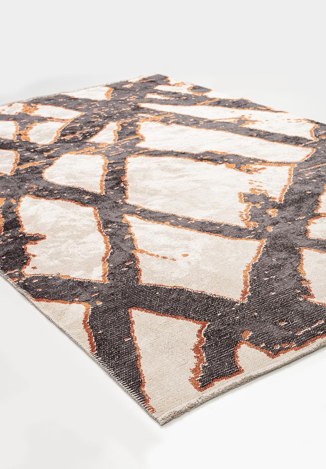 DORTMUND CHARCOAL - TERRA - ECRU RUG