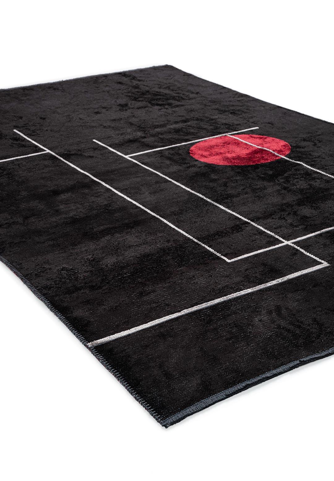 CIRCUS LIGHT GREY - BLACK - RED RUG
