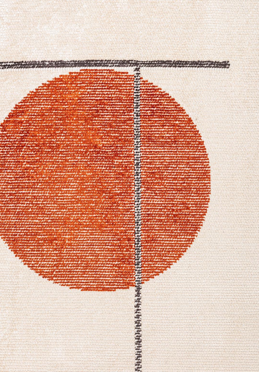 CIRCUS CHARCOAL - ECRU - RUST RUG