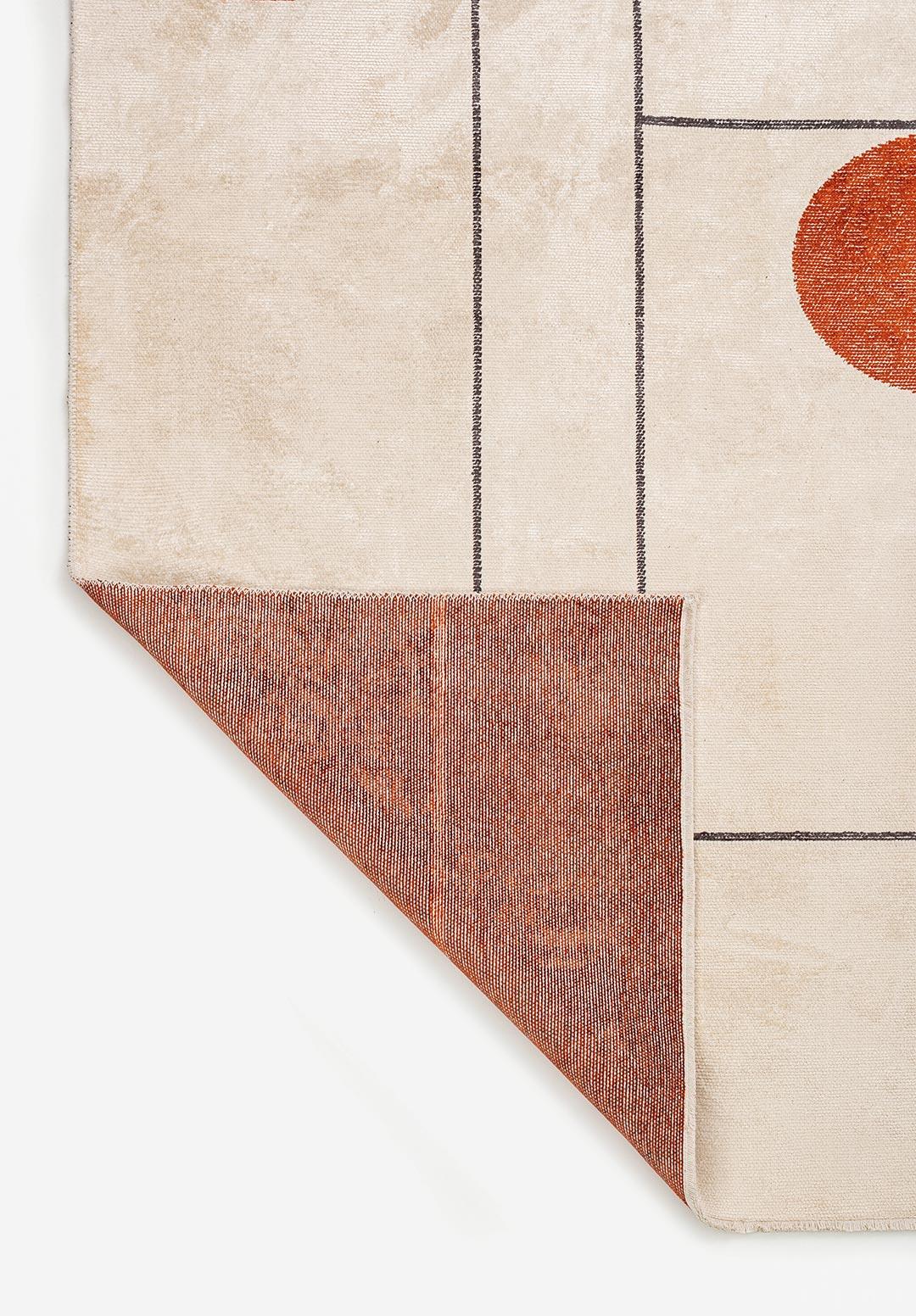 CIRCUS CHARCOAL - ECRU - RUST RUG