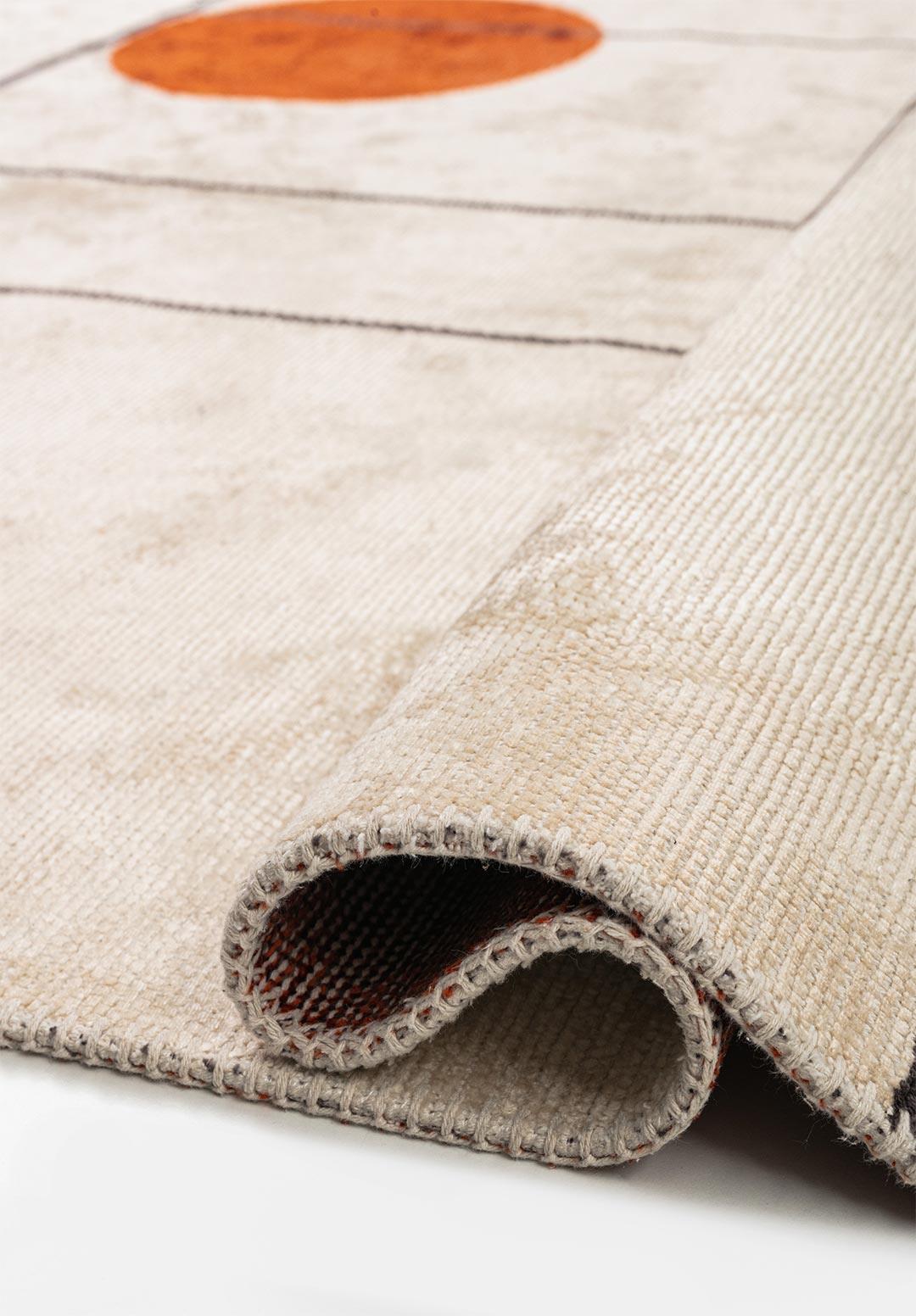 CIRCUS CHARCOAL - ECRU - RUST RUG