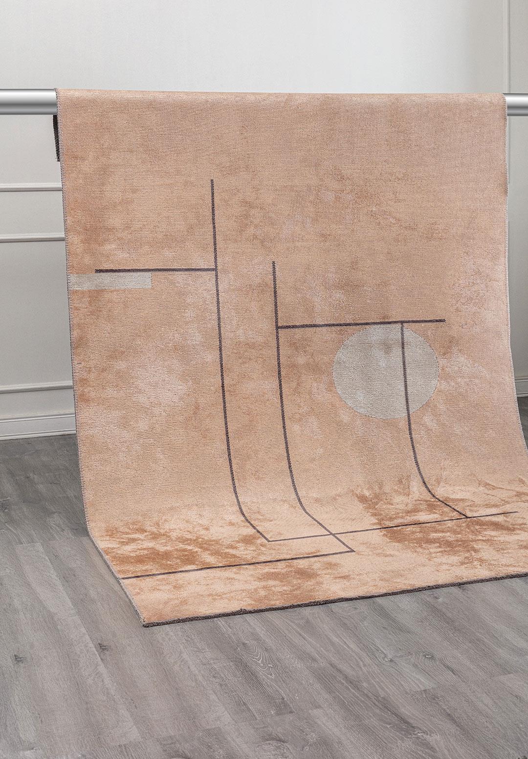 CIRCUS CHARCOAL - COPPER - BONE RUG