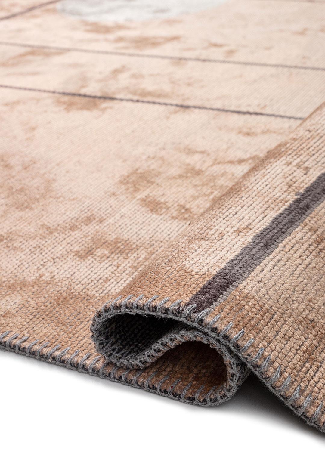 CIRCUS CHARCOAL - COPPER - BONE RUG