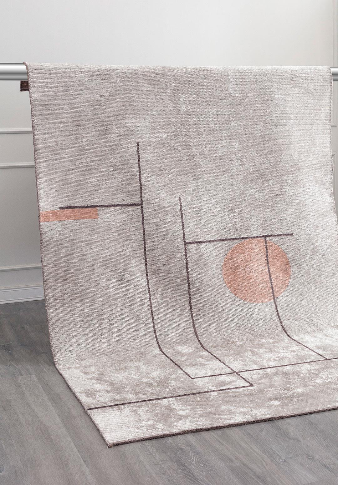 CIRCUS CHARCOAL - BONE - COPPER RUG