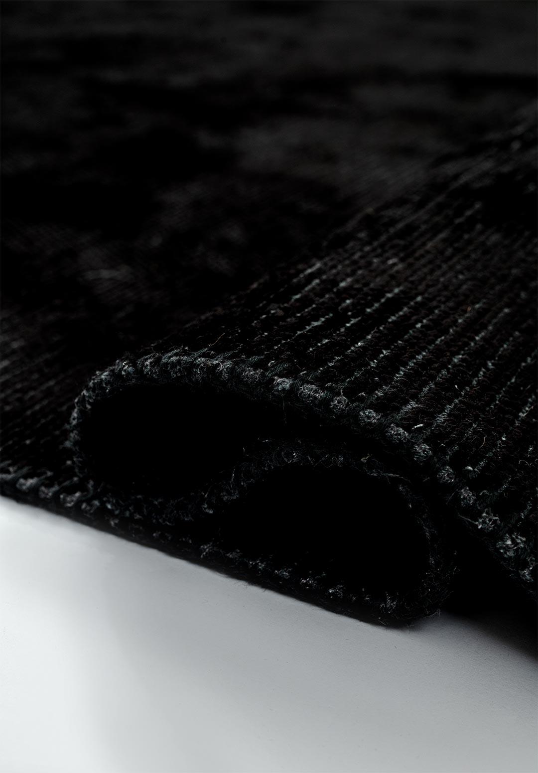 PLAIN BLACK (A) RUG