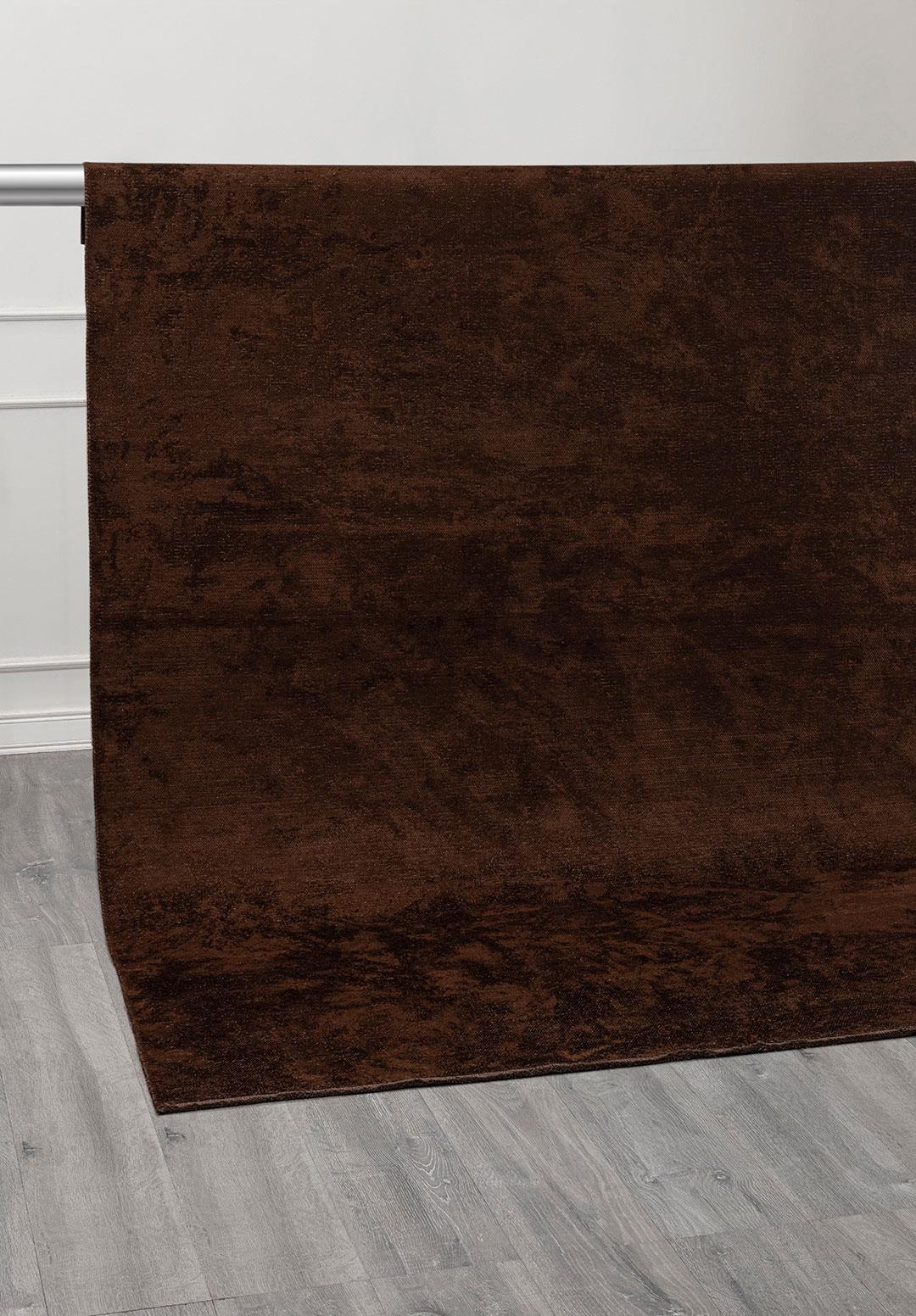 PLAIN DARK BROWN (C) RUG